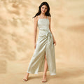 hot-selling youth dress, slimming and figure-flattering camisole dress, strapless romantic mature dress, in-stock