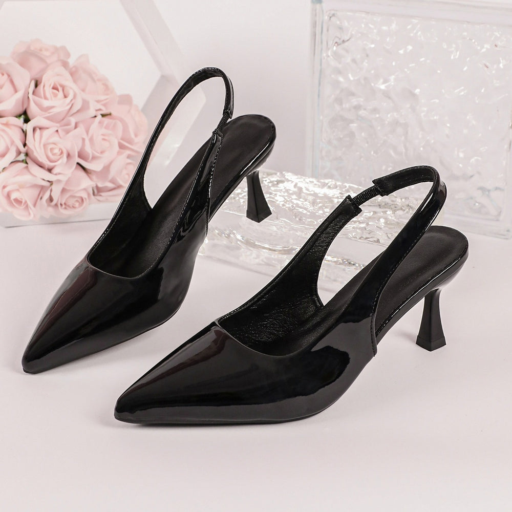 Pointed-toe export high heel sandals women's  new cross-border thin heel plus size fashion baotou back hollow sandals wholesale