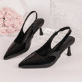 Pointed-toe export high heel sandals women's  new cross-border thin heel plus size fashion baotou back hollow sandals wholesale