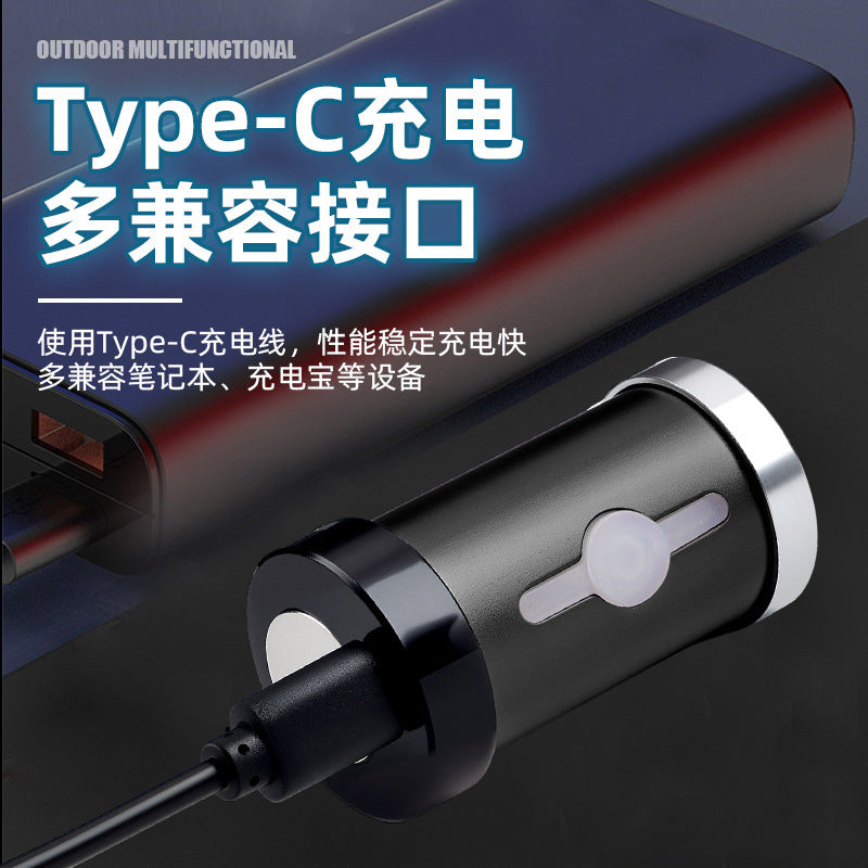 Cross-border new hat portable headlight magnetic attraction strong light long battery life outdoor charging super bright light emergency flashlight