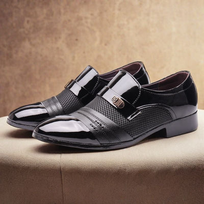 New men's leather shoes: lightweight, casual, durable, business-ready, spring/autumn style, round toe, soft leather, breathable, work & formal dress shoes