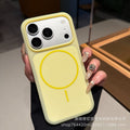 Ice cream jelly thin ring magnetic suction suitable for apple 17pro mobile phone case iphone16 liquid silicone anti-fall case