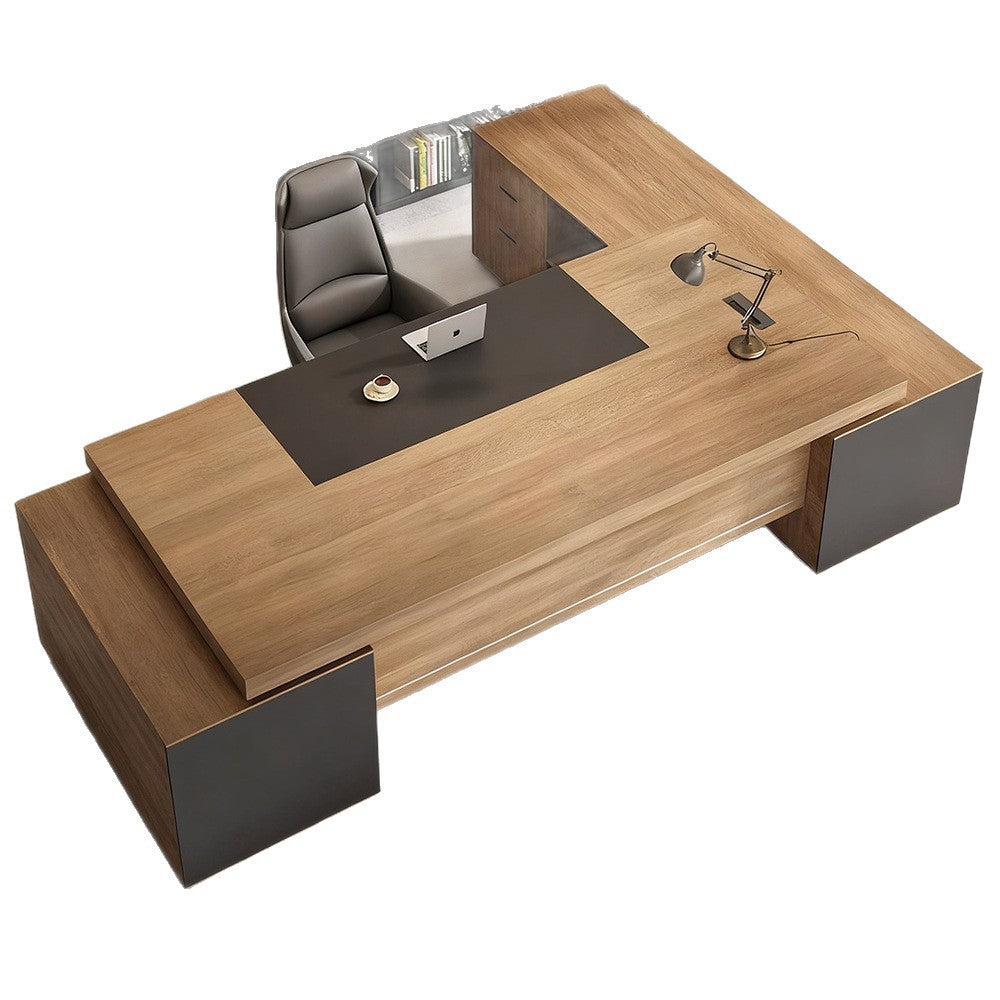Boss desk office chair combination casual modern president desk executive table supervisor manager desk accessible luxury furniture