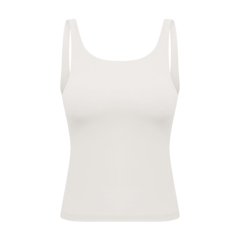 Factory direct sales new arrival yoga clothes women's beautiful straps chest pads long running sports yoga vest in stockdt138