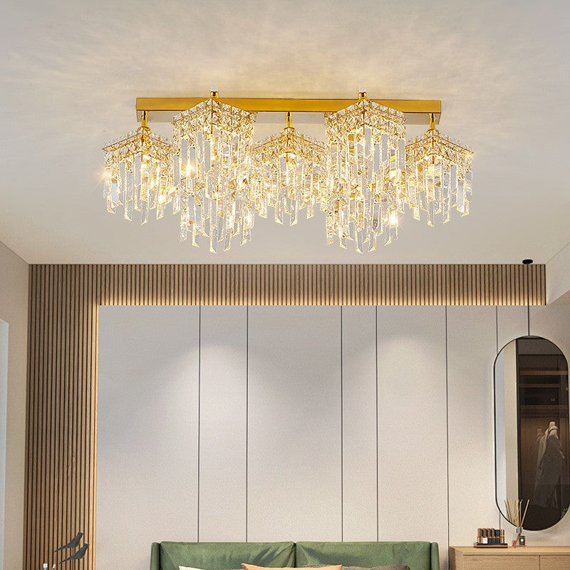 European living room ceiling lamp Zhongshan lighting Nordic restaurant chandelier ceiling lamp Modern villa hall master bedroom lamp