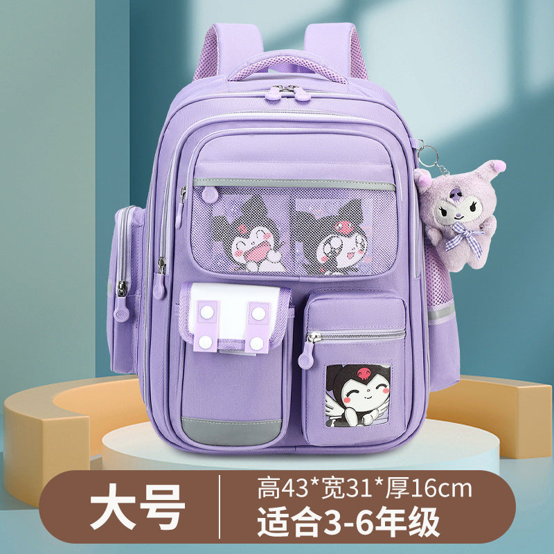 capibala school bag for primary school students, boys in grades 1-3 to 6, large capacity cute capybara stain-resistant backpack