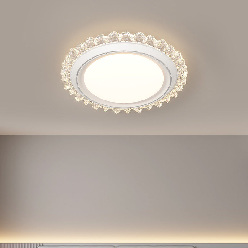 [Strict selection] Bladeless fan light Ceiling light Modern simple ultra-thin round invisible silent integrated electric fan light