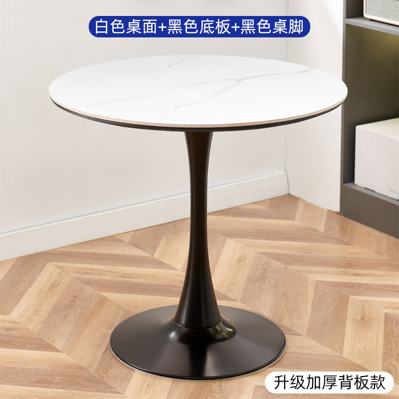 Round coffee table living room home tulip casual reception negotiation small round table casual balcony small tea table and chair combination