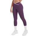 new arrivalfashioncontrast color cross tight high elastic high waist loose pants sports running fitness yoga nine-point pants