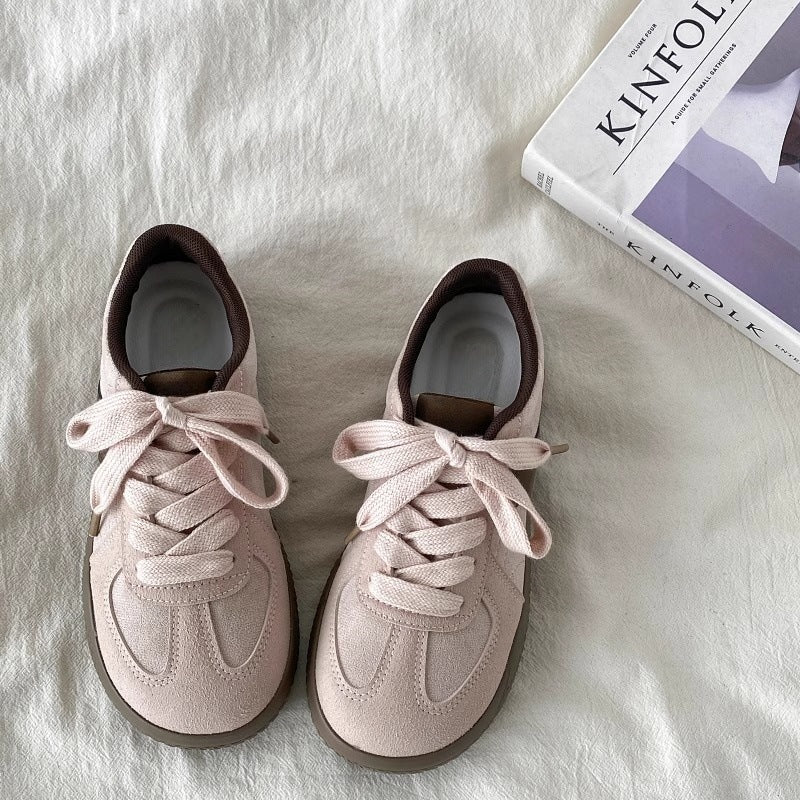 Insbest selling japanese stylesweetretro pink sneakers for women 2026 spring and summer new arrivaleasiest for matchcasual german training sneakers trendy