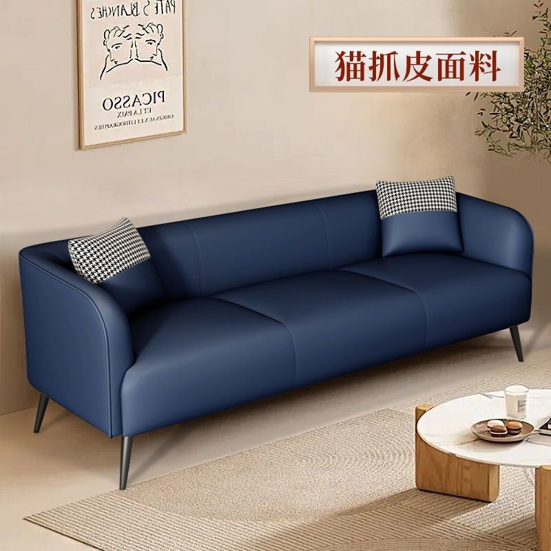 Fully assembled technical fabric sofa small apartment scandinavian double two or three people living room rental apartment popular style simple