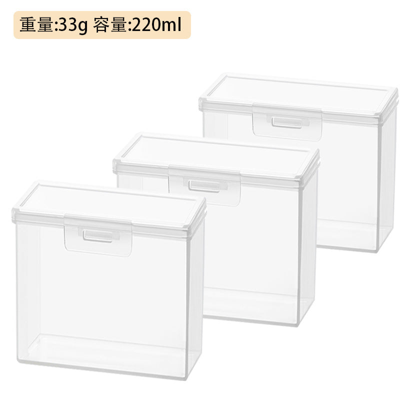 Compact and portable playing card storage box, flip cover, transparent card card storage box, sundries storage box in the drawer