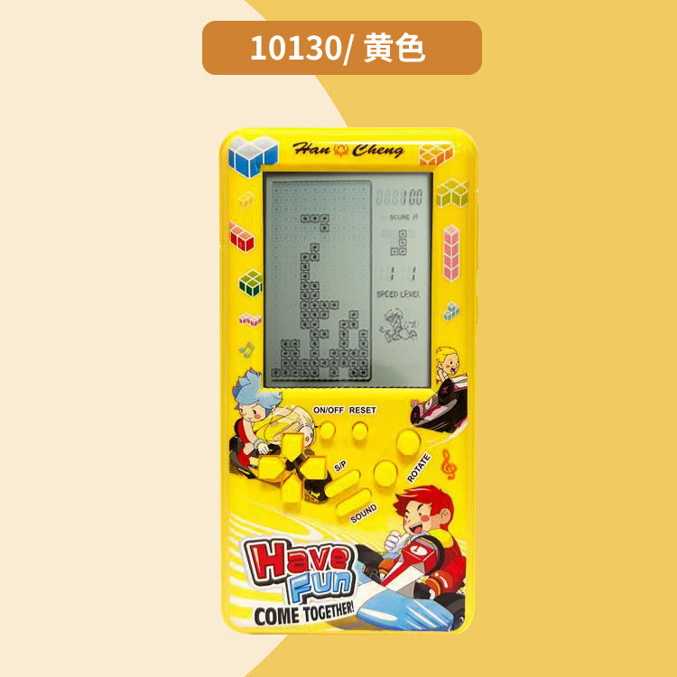 Wholesale cross-border large screen tetris game console - classic retro nostalgic 80/90s handheld game console for kids