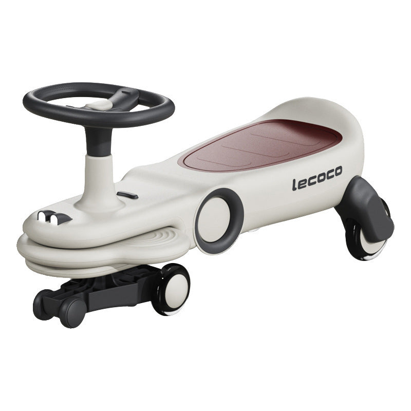 Leka twist car new 1-3 year old stroller silent universal wheel anti-rollover baby yo car children twist car