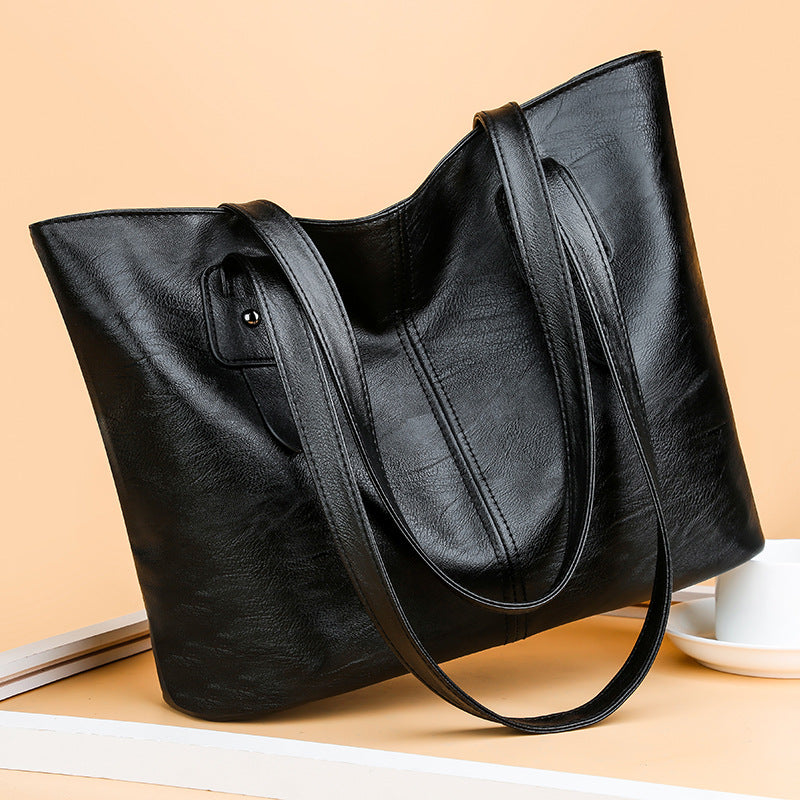 Large tote bag for women, 2024 new collection: minimalist, high-quality, versatile handbag, large capacity shoulder bag, stylish commuter tote