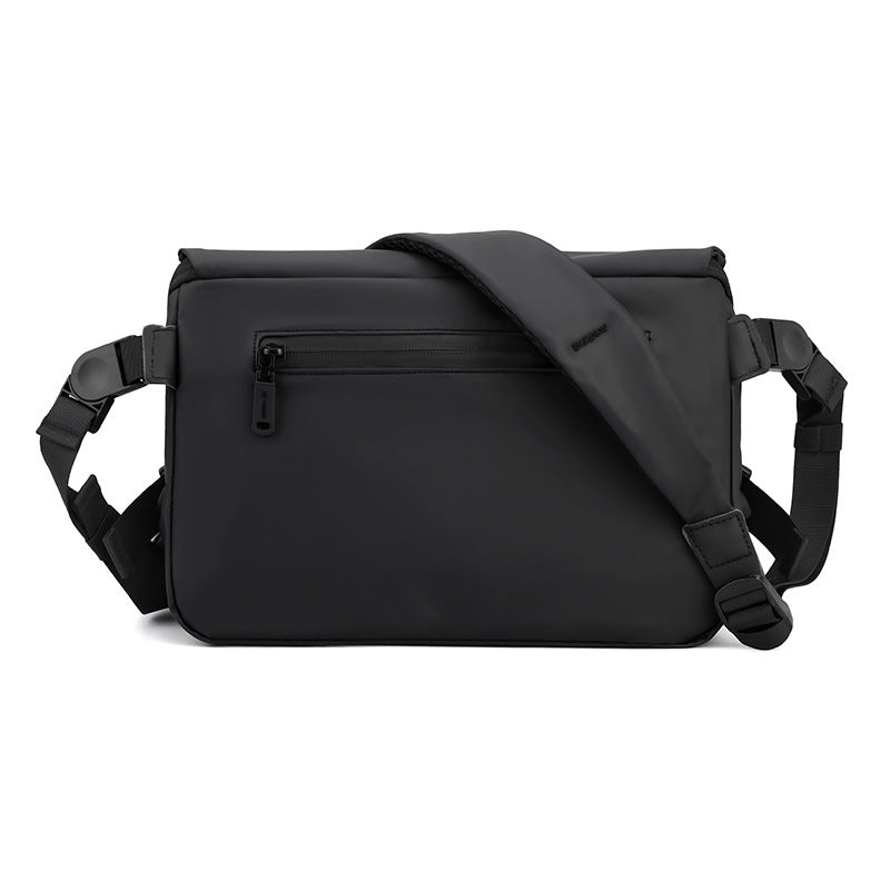 New men's simple messenger bag fashionable shoulder men's bag large capacity anti-splashing messenger bag business briefcase