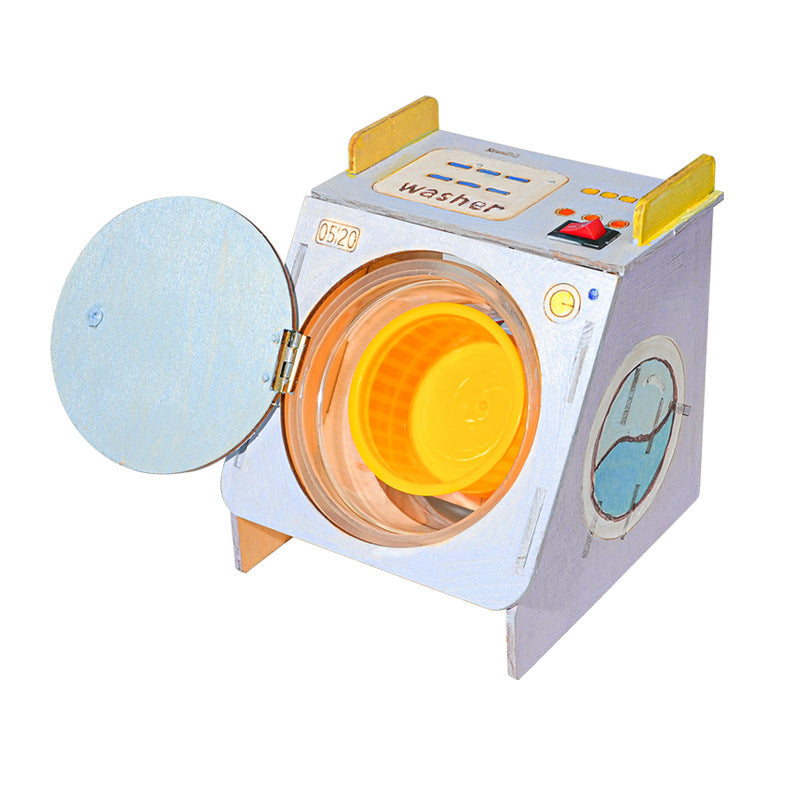 Roller washing machine technology small production handmade STEAM maker science experiment puzzle student invention material package