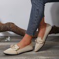 New  spring pointed-toe flat shoes - plus size fashion flyknit slip-on casual women's shoes for cross-border e-commerce