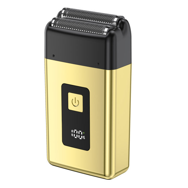 reciprocating double-blade electric shaver, portable, car-mounted, waterproof, menfor home, fast charging razor