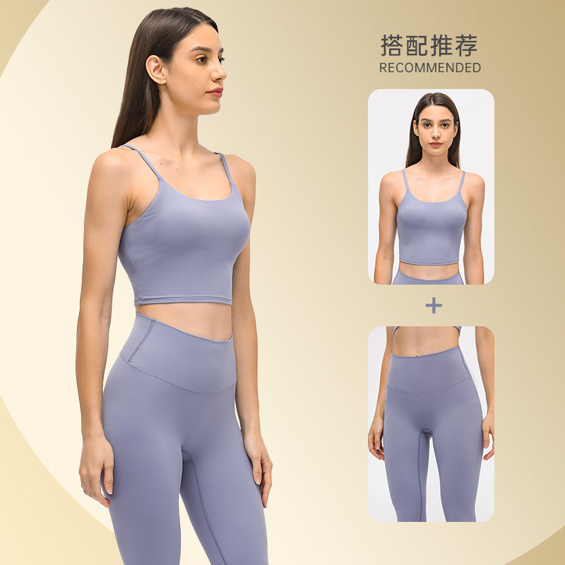 Dopamine dress plaid breathable high waist tight sports suit sexy goddess style yoga fitness suit