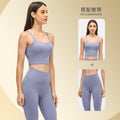 Dopamine dress plaid breathable high waist tight sports suit sexy goddess style yoga fitness suit