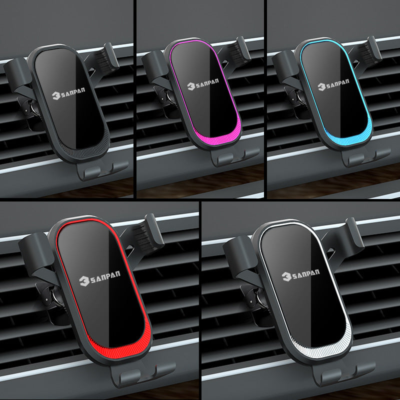 New car air vent phone holder - gravity powered, rotating, universal mount for navigation and more