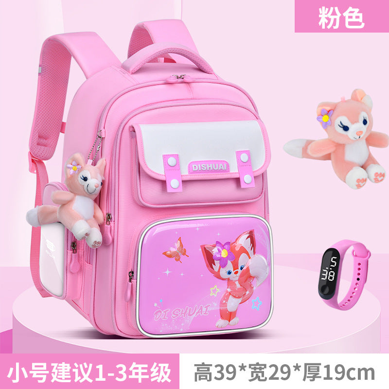 Elementary school backpack for boys, grades 1-2, ages 3-6, lightweight, child-friendly, spine-protecting, 2026 new model