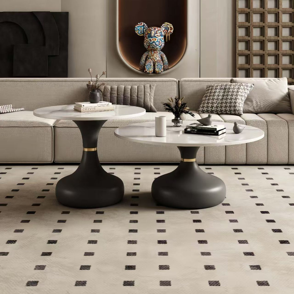 Rock slab coffee table living room for homenew arrivalpopularaccessible luxuryclassy table square folding marble small apartment tea table