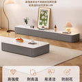 Cream style for home living room small apartment floor-standing tempered glass coffee table tv cabinet combination living room tv cabinet suit