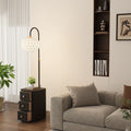 Cream style floor lamp with drawer small apartment for home bedroom bedside table all-in-onefrench storage popular atmosphere lamp