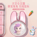 Mofii m12c cute rabbit cartoon wireless bluetooth dual-mode rechargeable mouse - quiet operation for laptop and office use