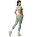 European and american nude feel compression quick-dry short sleeve yoga set - high waist, butt-lifting, outdoor training, running, and fitness activewear