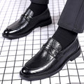 Leather shoes for men, business formal wear, casual men's live broadcast, spring new arrival british style work, korean style cross-border slip-on leather shoes