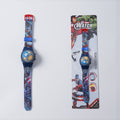 Captain america [spinning top + colorful lights + flip clock]