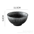 Japanese ceramic tableware restaurant stoneware porridge rice bowl commercial 4.5inch korean bibimbap small bowl for home soup bowl