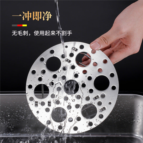Stainless steel steamer foldable telescopic steamed egg slices for home multifunctional steamer steamer rack