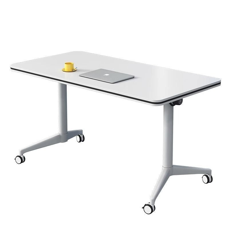 Foldable conference table, mobile training desk, modern educational institution single study desk, minimalist bench desk