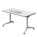 Foldable conference table, mobile training desk, modern educational institution single study desk, minimalist bench desk