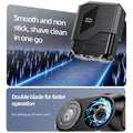 New dual-head magnetic electric shaver for home, car, and travel - mini portable razor for men