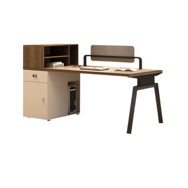 Saint li office desk and chair set - minimalist modern office desk for staff workstations, employee seating, and finance staff desks