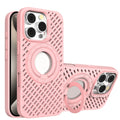 Cooling magnetic ring stand phone case for apple 16 pro max, silicone soft case with cutout design, iphone 15 protective cover