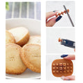 alphabet number symbol cookie press stamp mold stencil cake decorating baking tool