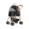 【new arrival】lightweight & foldable pet stroller - perfect for small to medium dogs and cats on the go!