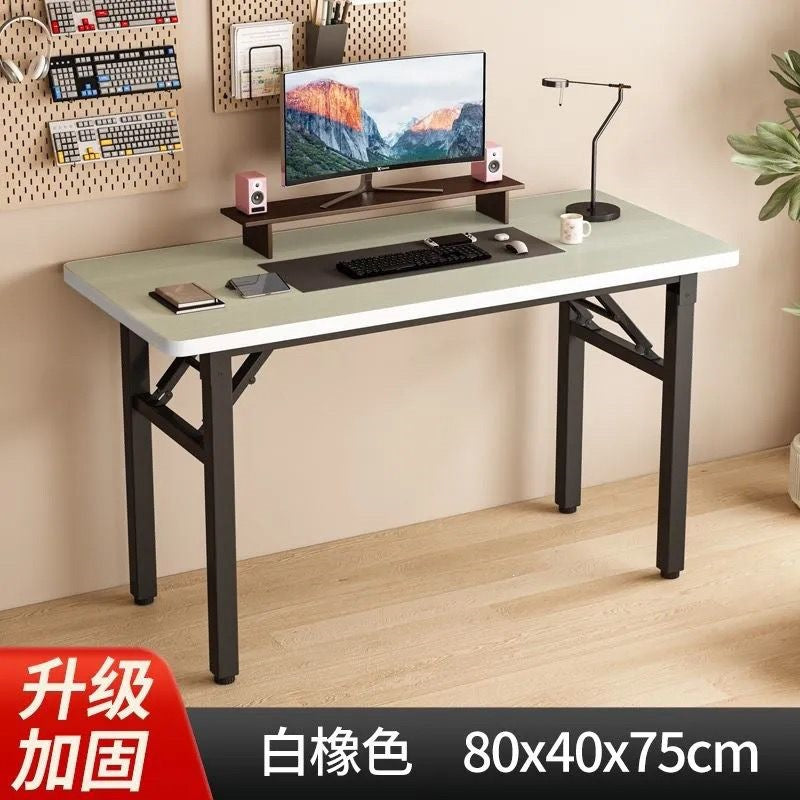 Foldable table - desk, computer desk, side table, simple writing desk, office desk, training & conference table, exhibition table, small apartment bedroom table