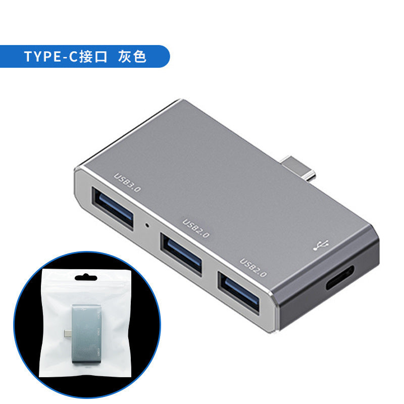 Type-c 4-in-1 expansion dock, usb 3.0 hub, multi-port adapter with high-speed data transfer
