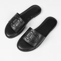 exclusive supply of european, american, and middle eastern accessible luxury round-toe d-letter high-heeled slippers, high-end outdoor wear, summer non-slip women's shoes