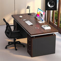 Office desk - minimalist modern design, suitable for employees, home use, students, and renters. bedroom desktop computer desk, freestanding