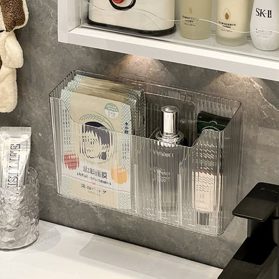 Bathroom comb toothbrush toothpaste storage rack punch-free wall-mounted bathroom cabinet toilet wash basin handy gadget storage box