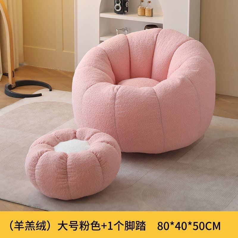 Lazy sofa detachable washable single and double can lie down and sleep lazy nest chair for home small apartment balcony casual bean bag