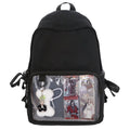 2025new arrival forest style large capacity backpack for women, preppy style soft girl girleasiest for match transparent pain bag school bag